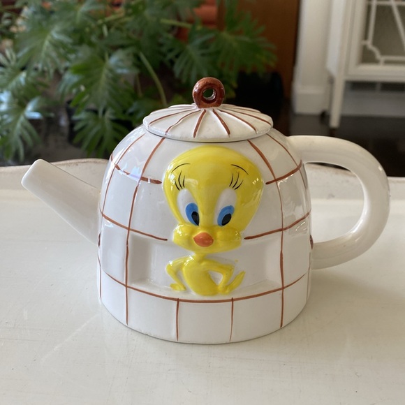 Warner Bros. 90’s Tweety Bird Ceramic Teapot Collectible - Vintage - Picture 11 of 11